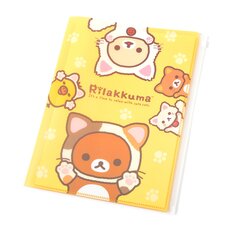 Rilakkuma Motto Nonbiri Neko 6+1 Pocket Clear File Folder