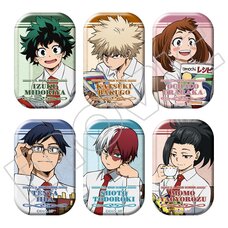 My Hero Academia Autumn Reading Character Pin Badge Collection Box Set