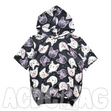 ACDC RAG Short-Sleeve Oversized Cat Hoodie