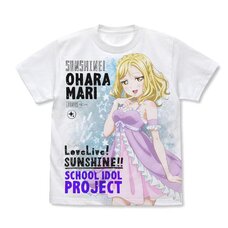 Love Live! Sunshine!! Mari Ohara Pajamas Ver. White Graphic T-Shirt