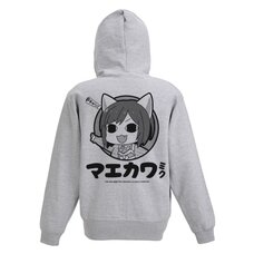 The Idolm@ster Cinderella Girls Theater Miku Maekawa Gray Zip Hoodie