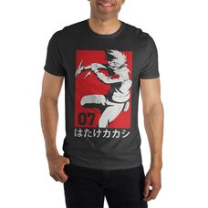 Naruto Kakashi Red Background Men's Tee