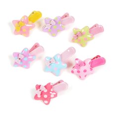 Polka Dot Star Clip Set