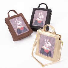 FLAPPER Rabbit Portrait 2-Way Tote