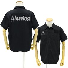 Saekano: How to Raise a Boring Girlfriend Flat Blessing Software Black Work Shirt