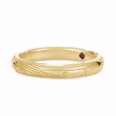 Evangelion Unit-02 Asuka Shikinami Langley 18K Yellow Gold Entry Plug Ring