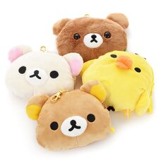 Rilakkuma Korilakkuma to Atarashii Otomodachi Reel Plush Pass Cases