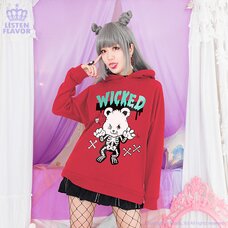 LISTEN FLAVOR Skeleton Bear Hoodie