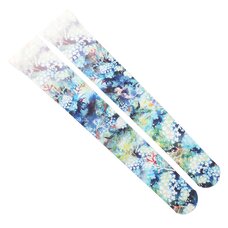 Zettairyoiki Flowers Blooming Underwater Thigh-High Tights