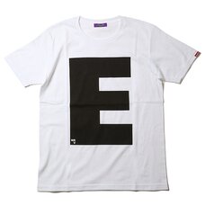 RADIO EVA 410 NERV Letter E White T-Shirt