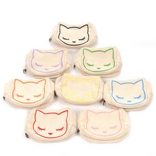 Osumashi Pooh-chan Canvas Embroidered Pouches