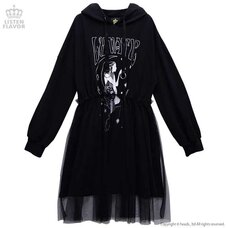 LISTEN FLAVOR Stardust Sibyl Layered Tulle Hoodie