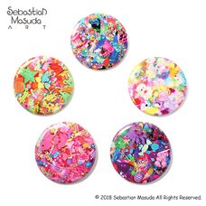 6%DOKIDOKI Sebastian Masuda Colorful Rebellion Seventh Nightmare Badge Collection