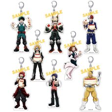 My Hero Academia Battle Cake Acrylic Keychain Collection