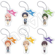 Wotakoi: Love is Hard for Otaku Acrylic Keychain Charm Collection w/ Display Stands Vol. 3 Box Set
