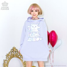 LISTEN FLAVOR Ribbon Cat Dress Hoodie