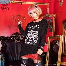 LISTEN FLAVOR Honehone Secret Tulle Cutsew