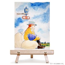 "Bright River Eki ni te" Chara Fine Canvas Art Board