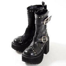 YOSUKE USA Mid-Calf Chunky Boots