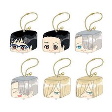 Yuri!!! on Ice Face Plushie Keychain Box Set