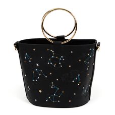 FLAPPER Animal Constellation Black Bucket Bag
