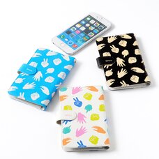 Magnet Party Scene Rock-Paper-Scissors Flip-Style Smartphone Case