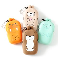 Pochibi-2 Aqua Zoo Silicone Pouches