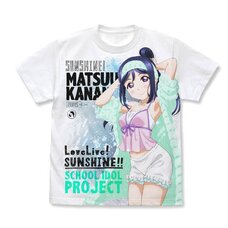 Love Live! Sunshine!! Kanan Matsuura Pajamas Ver. White Graphic T-Shirt