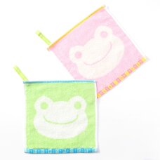 Pickles the Frog Mini Handkerchief Towel w/ Loop