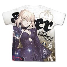 Fate/Grand Order Altria Pendragon (Alter) Full-Color White T-Shirt