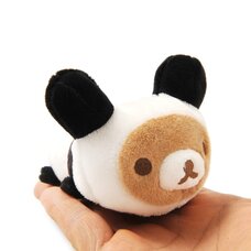 Rilakkuma Panda de Goron Mochipettan Palm-sized Plush