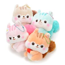 Fusappo Nuts Favorite Food Squirrel Plush Collection (Ball Chain)