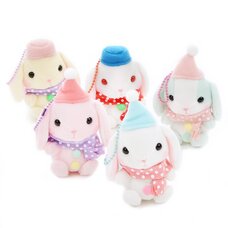 Pote Usa Loppy Snowman Rabbit Plush Collection (Mini Strap)