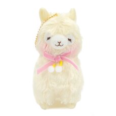 Alpacasso Pompom Velvet Ribbon Alpaca Plush Collection (Ball Chain)