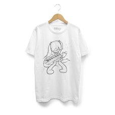 Hatsune Miku First Sound from the Future Keytar White T-Shirt