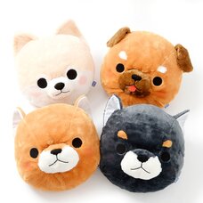Mameshiba San Kyodai Dog Diecut Cushions