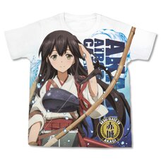 Kantai Collection -KanColle- Animation Sequence Akagi White Graphic T-Shirt