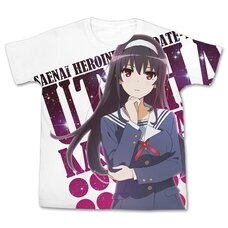 Saekano: How to Raise a Boring Girlfriend Utaha Kasumigaoka Graphic White T-Shirt
