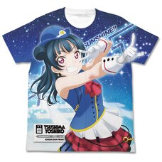 Love Live! Sunshine!! Yoshiko Tsushima Happy Party Train Ver. White Graphic T-Shirt