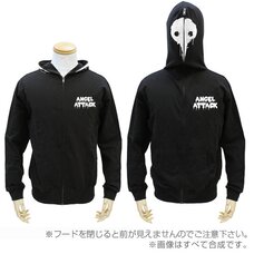 Evangelion Angel Black Full-Zip Hoodie