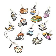 Neko Atsume 3-Way Rubber Straps Vol. 2