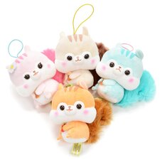 Fusappo Nuts Favorite Food Squirrel Plush Collection (Mini Strap)