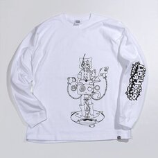 PARK Urahara Kotoko Line Drawing Long Sleeve T-Shirt