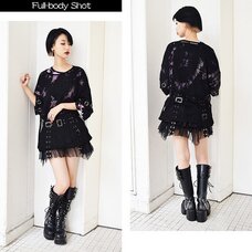ACDC RAG Pleated Mini Skirt