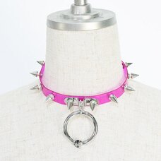 ACDC RAG Cherry Pink Ball Ring Needle Choker