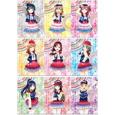 Love live sunshine Movie Over the Rainbow Promotional paper 10 set from japan