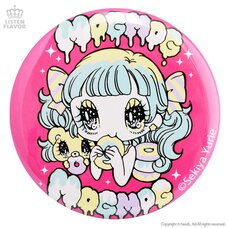LISTEN FLAVOR x Yurie Sekiya MogMog Girl Collab Pin Badge