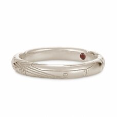 Evangelion Unit-02 Asuka Shikinami Langley 18K White Gold Entry Plug Ring