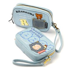 Denim Series Cell Phone Pouch | Rilakkuma/Sumikko Gurashi