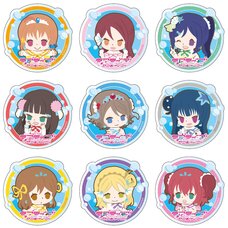 Love Live! Sunshine!! Acrylic Badge: Koi ni Naritai Aquarium Ver. Box Set